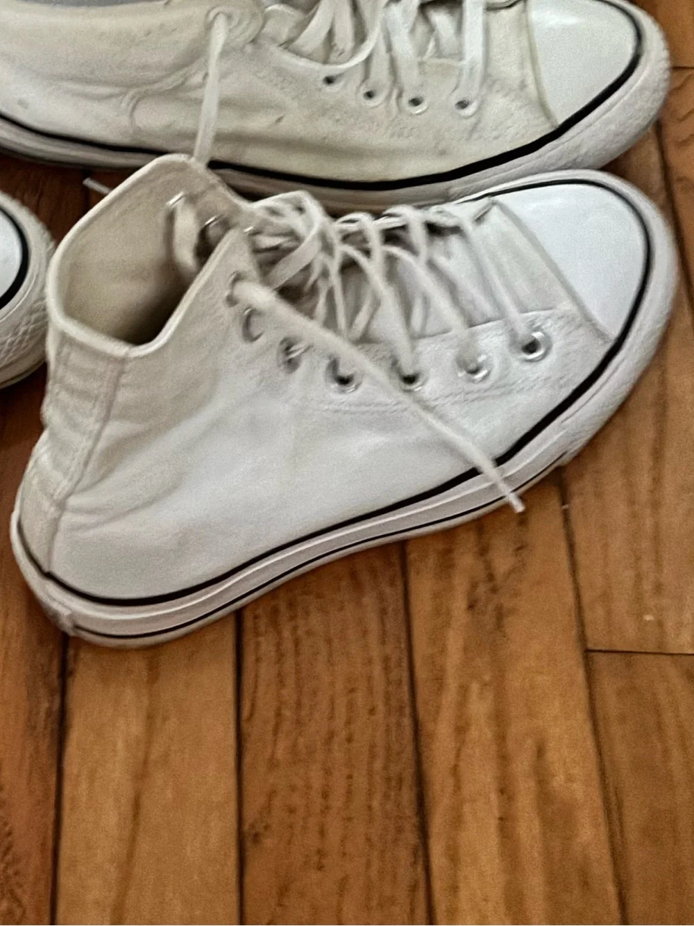 Converse White High-Top Canvas Sneakers